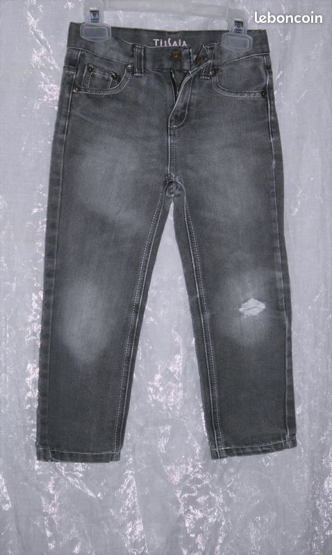 Pantalon jeans gris TISSAIA garçon 5 ans (image 3)