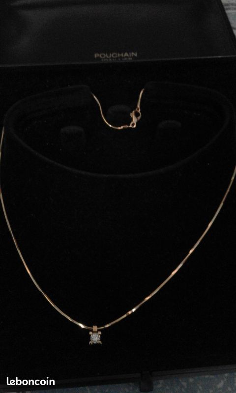 Collier or jaune 18 carats (image 1)