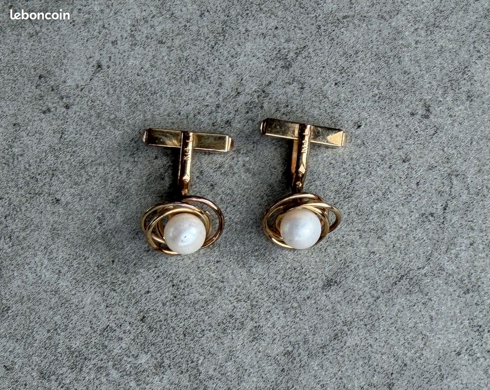 Boutons De Manchette Anciens KUM-A-PART - Or 10 Et 14 Carats 2 Tons - Art Déco 1923 - Boîte D'origine