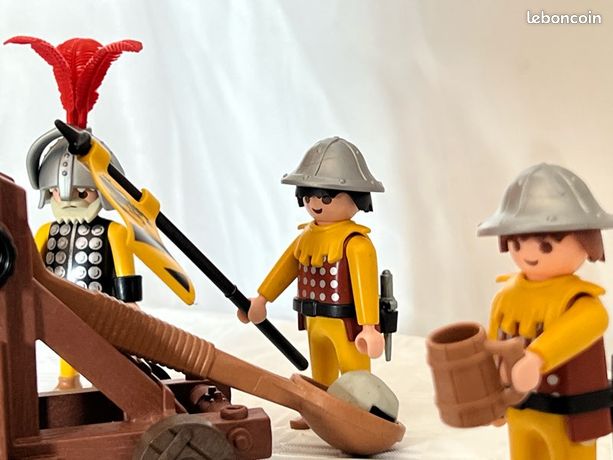PLAYMOBIL CATAPULTE CHEVALIER Loup Médiéval Chevaliers Médiévaux Ref 5889... EUR 5,50 - FR