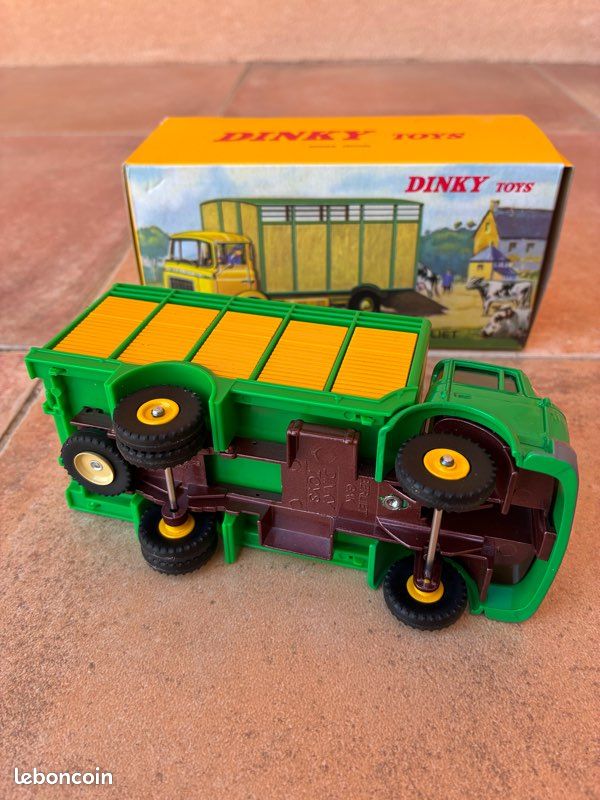 Fiche DINKY TOYS + Certificat – Berliet GAK Bétailière (Repro) Pour Collectionneur
