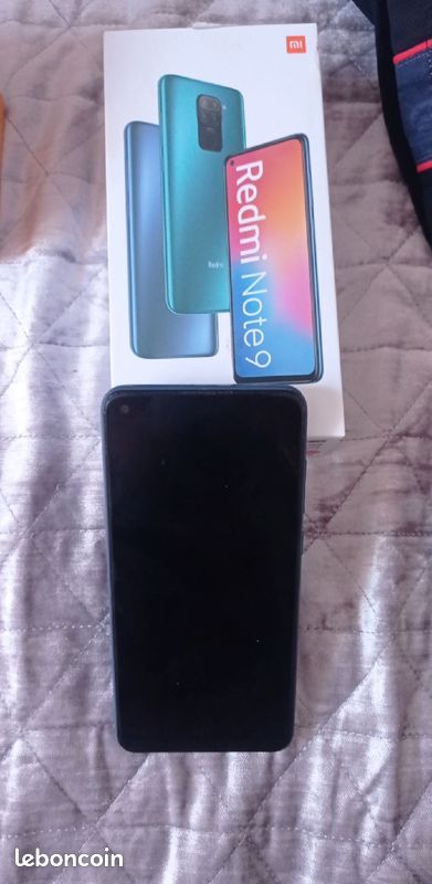 Téléphone redmi note 9 4Gb Ram 128Gb Rom (image 1)