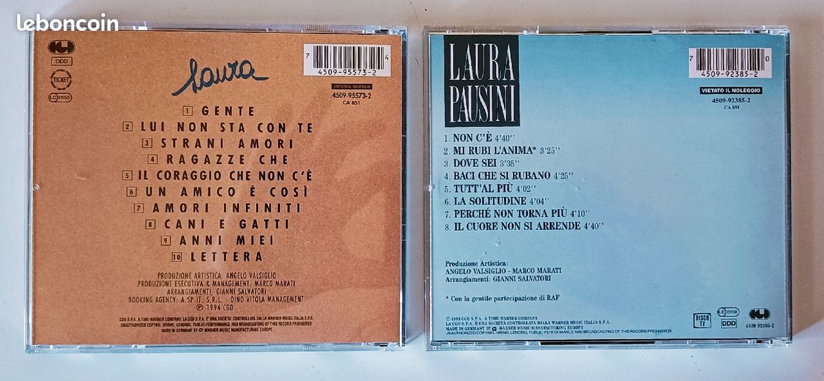 Coffret 2 cd Laura Pausini (image 4)