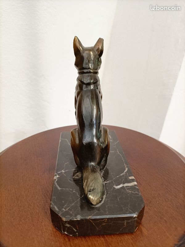 Statuette Berger Allemand/ malinois régule signé Tedd (image 5)