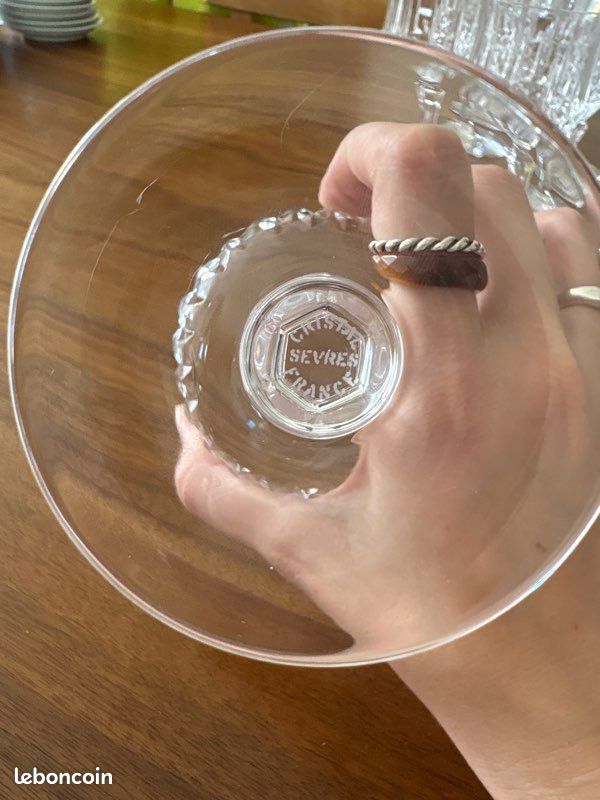 11 Verres à vin Cristal de Sèvre (image 4)