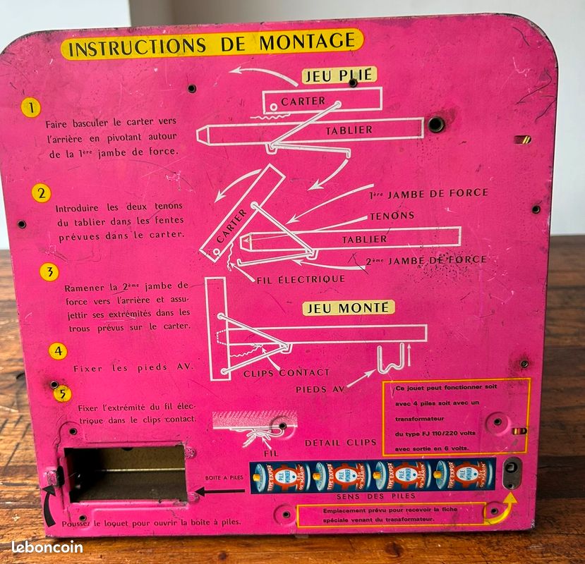 PINBALL jouet FLIPPER de table DING BALL vintage TRONIC 2000 FRANCE JOUETS 80 | eBay
