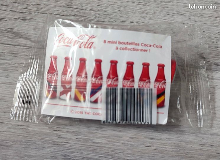 Vintage Porte-clés Coca Cola - En verre et métal - Porte clés publicitaires