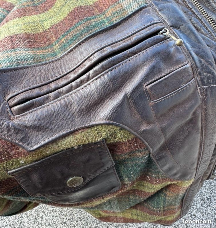 Blouson en cuir Redskins, taille M Vintage (image 14)