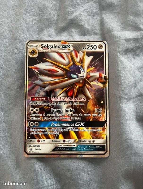 pokemon card value solgaleo gx Promo SM104a (cgc GX Search your deck for up to 5 Energy cards and attach them to your Pokémon in any way you like Solgaleo GX SM104a - Pokemon