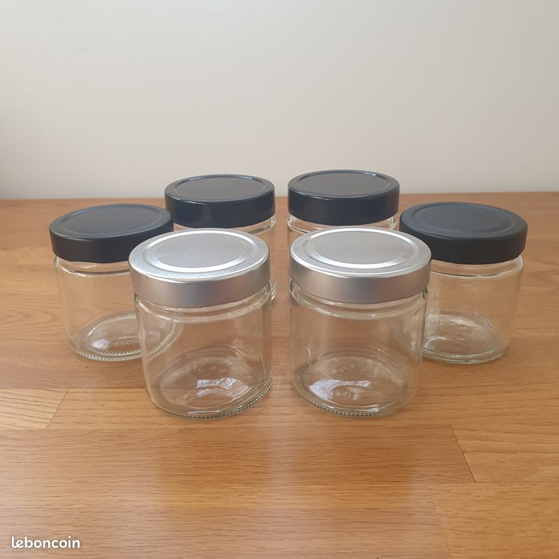 Lot De 6 Bocaux à épices De 212 Ml Avec Couvercle Argenté
