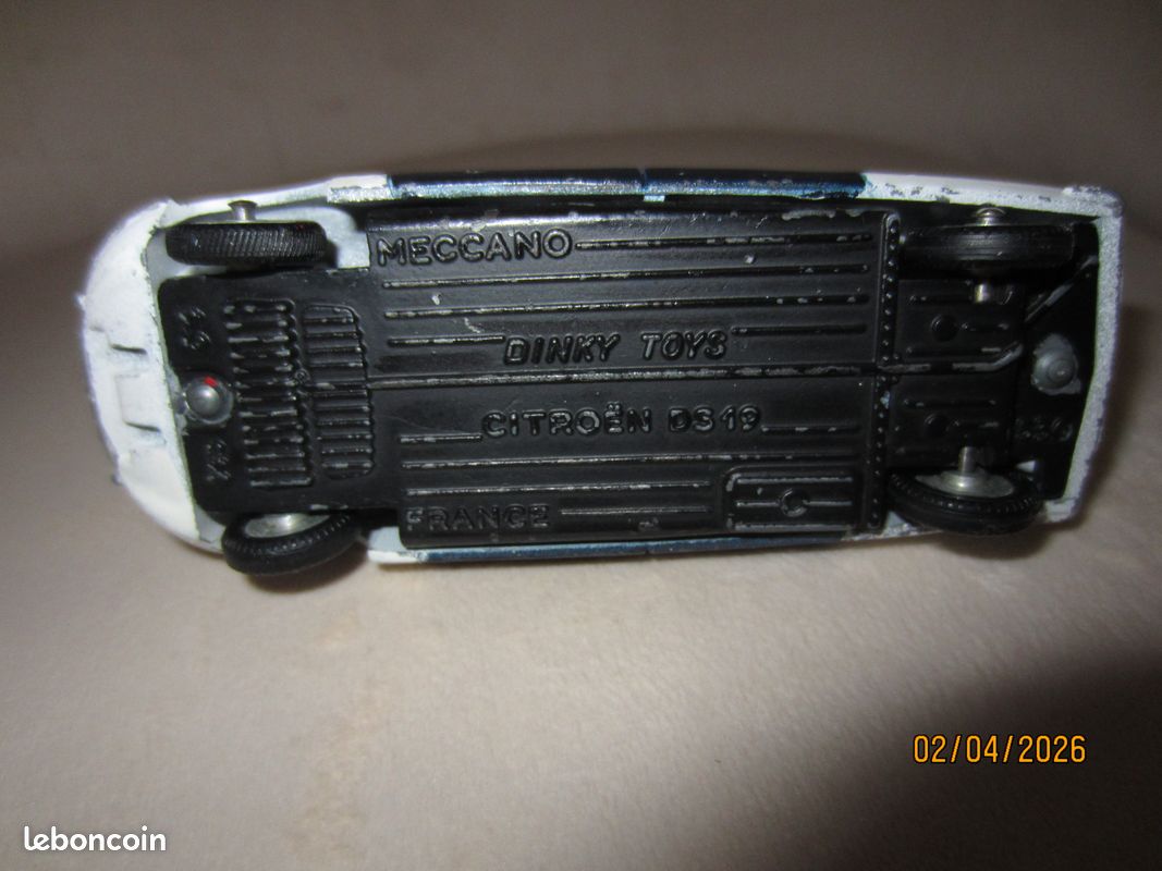 Citroen Ds Police Dinky Toys Vintage Made In France A Restaurer