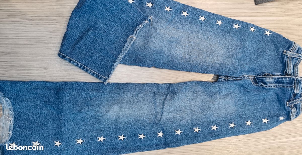 Los Kleidung Mädchen Jeansrock T-Shirt ZARA OKÏADI COMPLICES Größe 6 Jahre