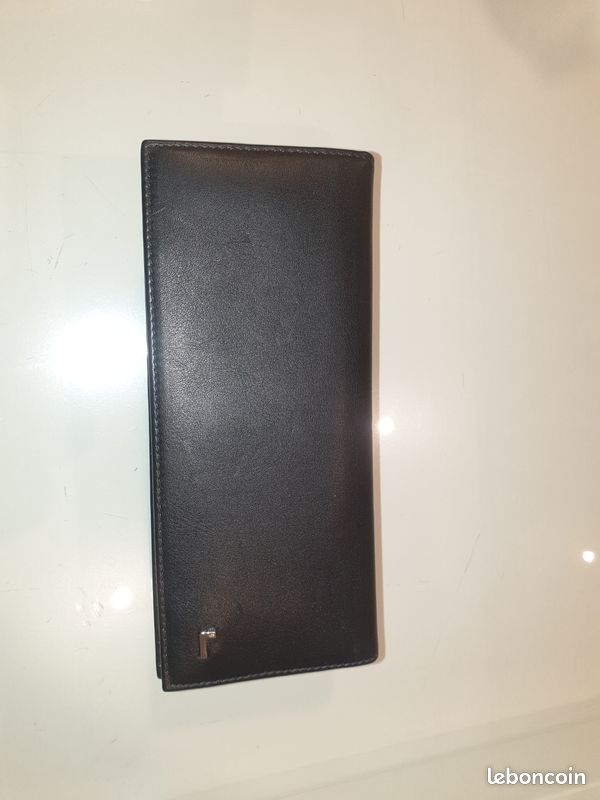 Portefeuille Porte carte Lancel cuir d'agneau noir (image 2)