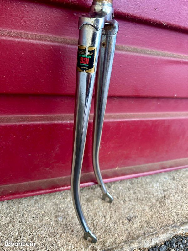 FOURCHE VÉLO COURSE 700c REYNOLDS 531 vintage old fork bicycle steel acier EUR 28,00 - FR