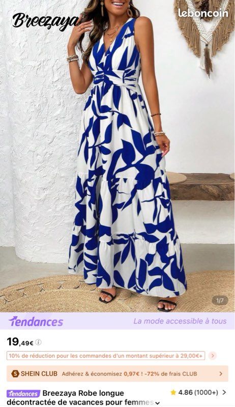 Robe été SHEIN XL 44 Vêtements