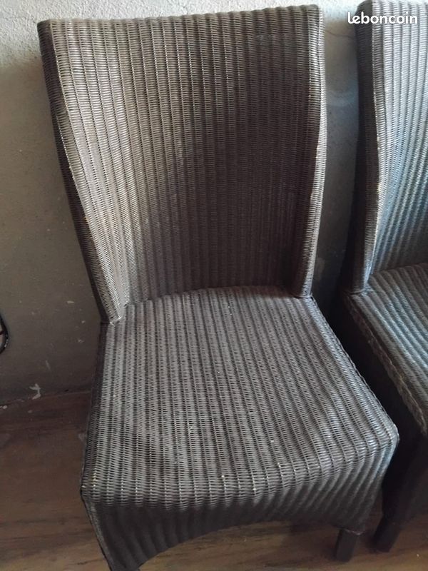 Lot de 4 Chaises en rotin (image 3)
