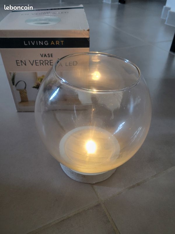 Vase en verre à led (image 2)