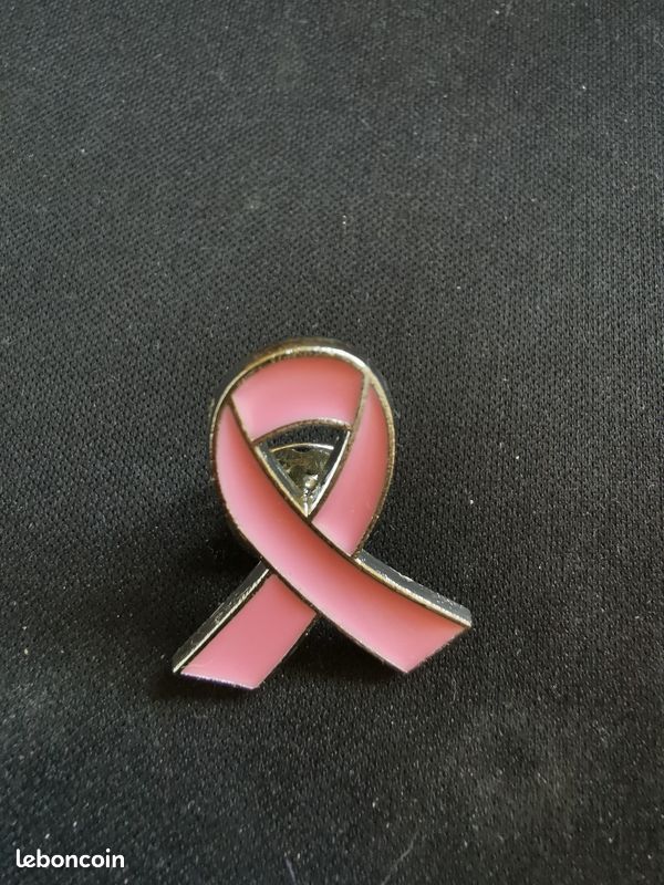 HOBBIESAY 60 Pendentifs Ruban Rose Sensibilisation Cancer Du Sein - Alliage Émaillé 33mm