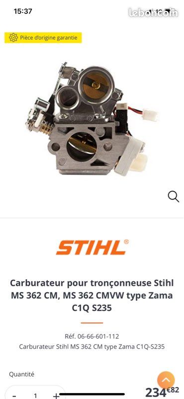 Carburateurs ms362 stihl (image 1)