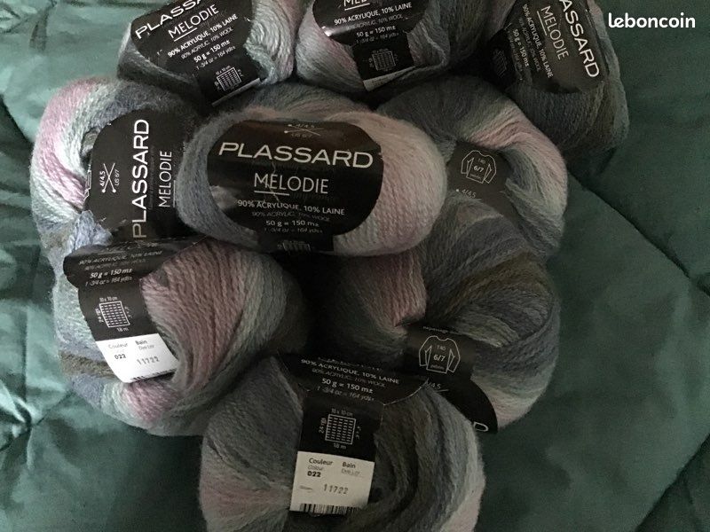 10 pelotes de laine PLASSARD Melodie (image 1)