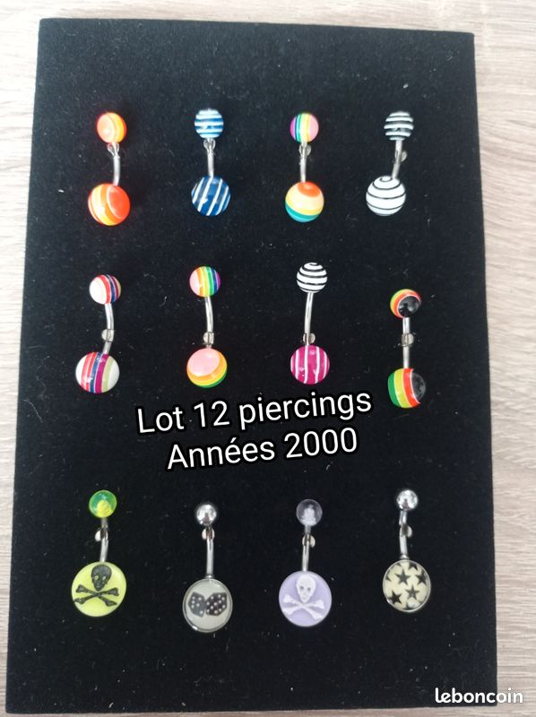 CM Crareesi Mania Lot de 10 piercings de nombril phosphorescents 14 g en acrylique sans pierre précieuse, Acrylique, Pas de gemme