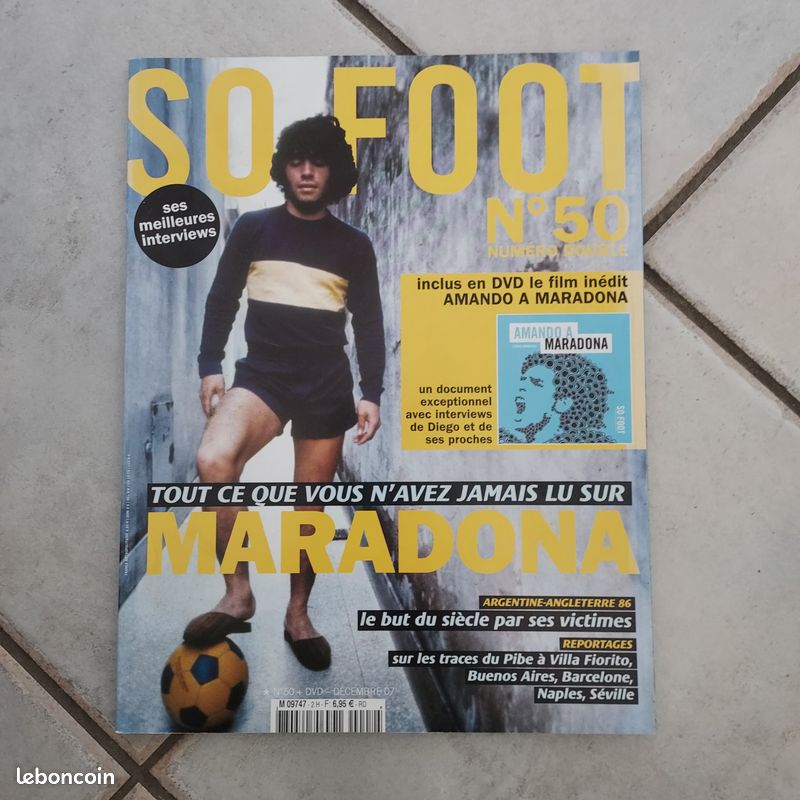 Magazine football SO FOOT MARADONA avec DVD (image 2)