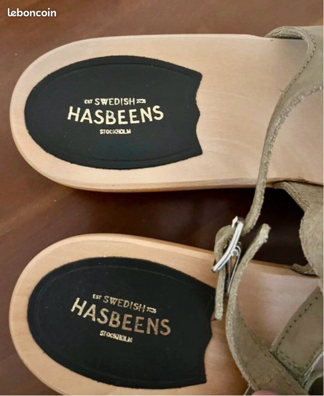 Sandales vert /kaki : Hasbeens (image 6)