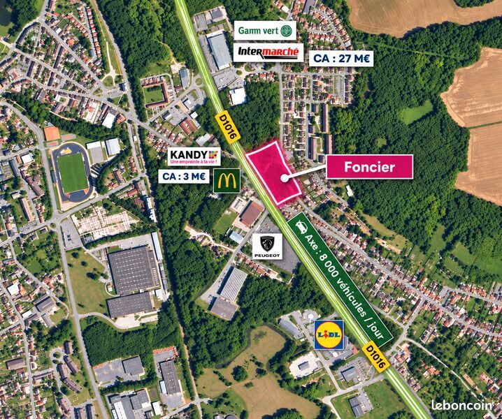 Terrain 7682 m² · à Bury · 300 000 €