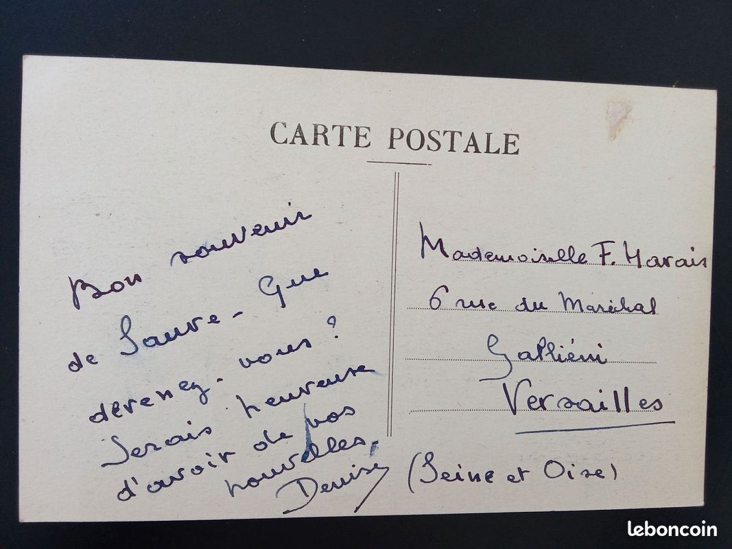 Carte Postale Ancienne Sauve Gard - Le Pignet Édition Goutland R/V (image 2)