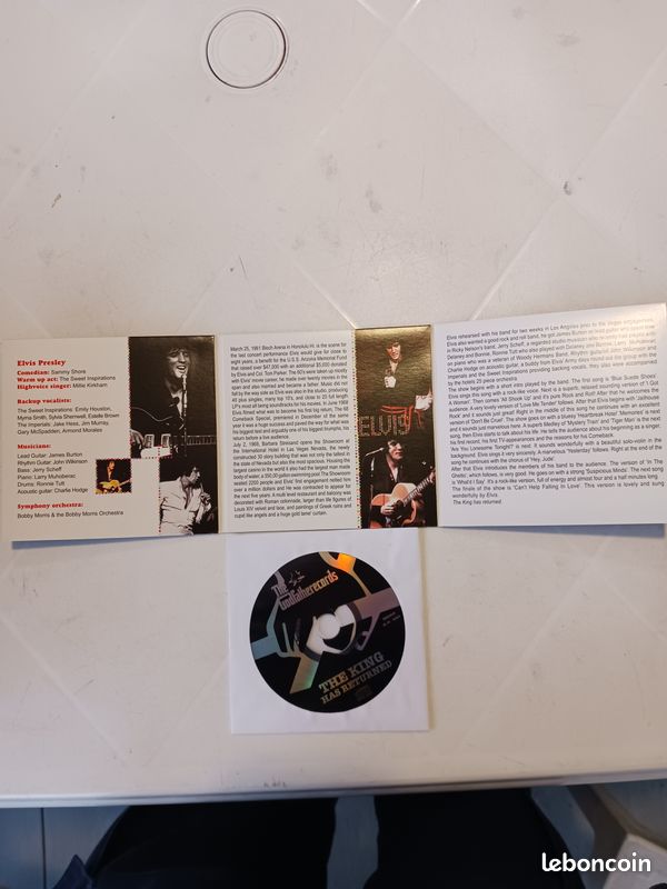 Elvis Presley the King has returned cd digipack 3/8/69 Las Vegas dinner show soundboard (image 2)