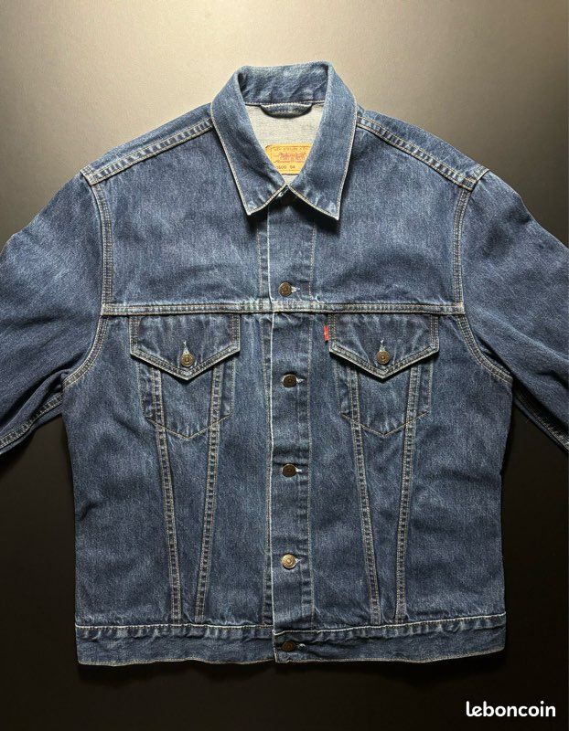 Veste en Jean Levis Vintage Taille XXL Femme 100% Coton bleu (image 4)