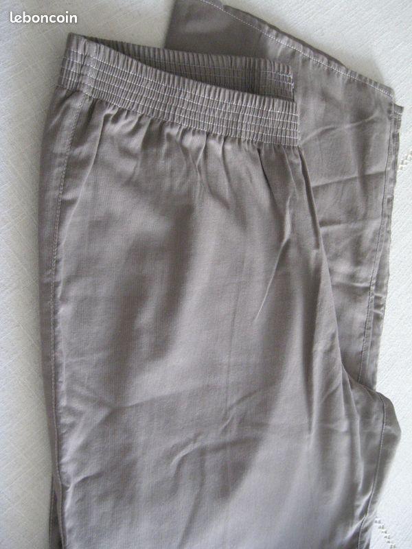Pantalon coton doublé (image 1)