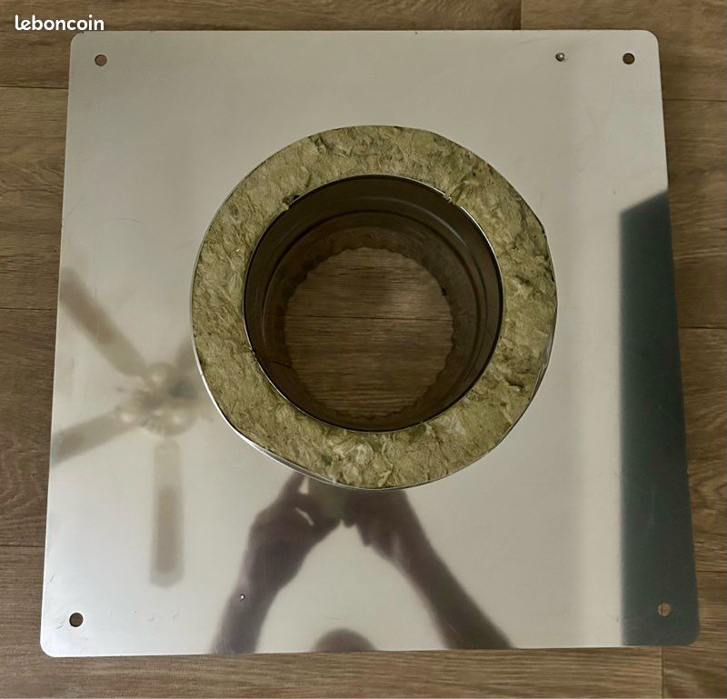 Plaque De Rehaussert Professionnel Orion Joncoux Inox SP316/DP 130mm/190mm Sur Boisseau Double Paroi Isolé - Isotip Neuf (image 3)