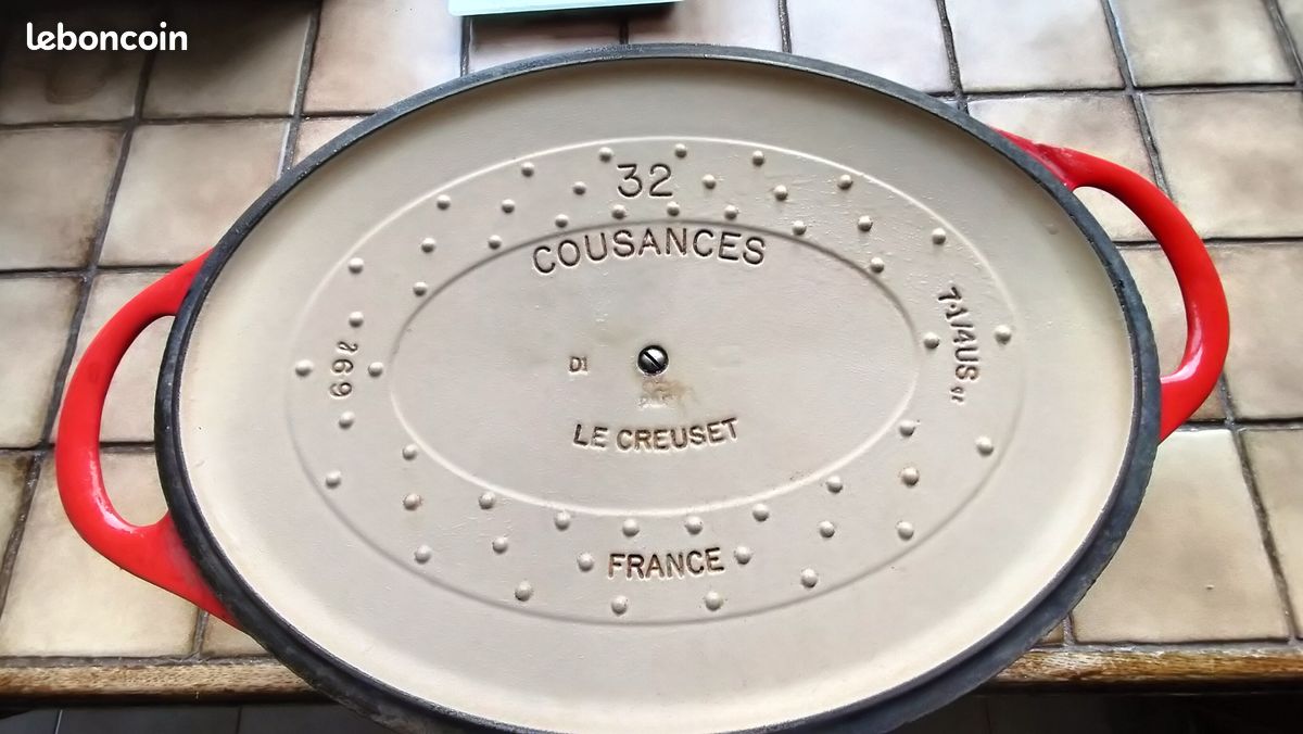 Lot De 2 Plats Ovale Le Creuset En Fonte - Tailles 32 Et 28 - Occasion