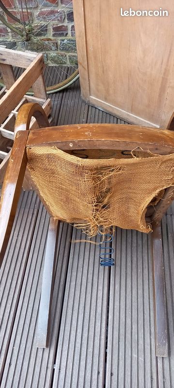 Lot de fauteuils de jeu anciens années 30 Art déco (image 4)
