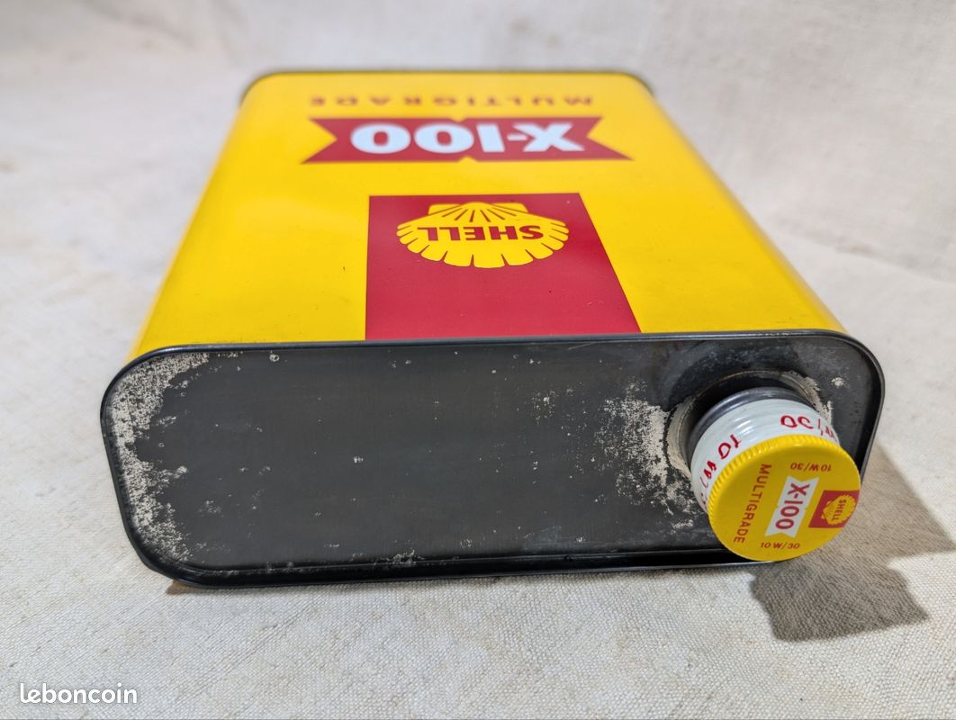 Ancien bidon d'huile SHELL X 100 (image 14)