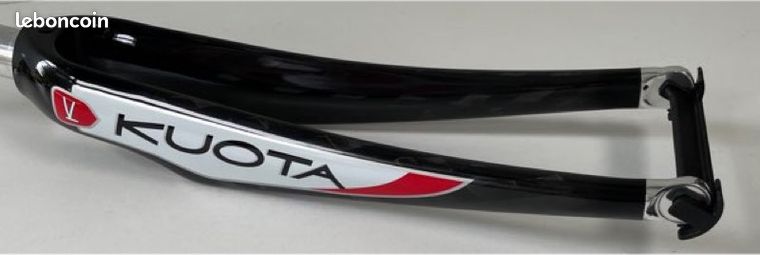 Fourche Carbone Kuota Pour Vélo De Route, Pivot Alu 1 1/8, Noir/blanc, Neuve