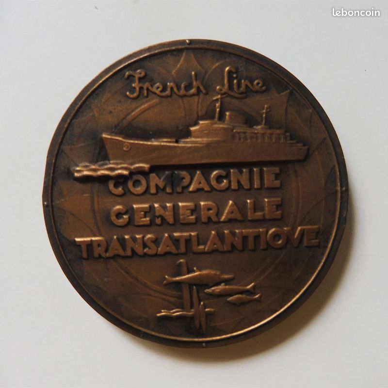 Compagnie générale transatlantique Le Flandre 55,9 g Bronze, Vente aux