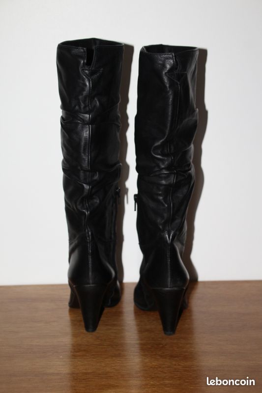 Taille 39 superbes bottes en cuir noir JB Martin (image 9)