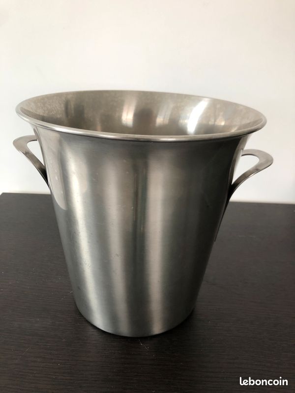 Seau a glace Guy Degrenne inox 18-10 vintage Made in France excel