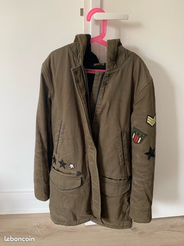 Veste femme Zara style parka militaire taille S Vêtements