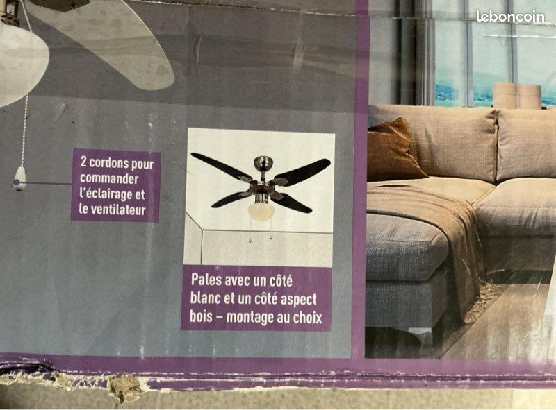 Ventilateur plafond avec éclairage LED.Neuf (image 8)