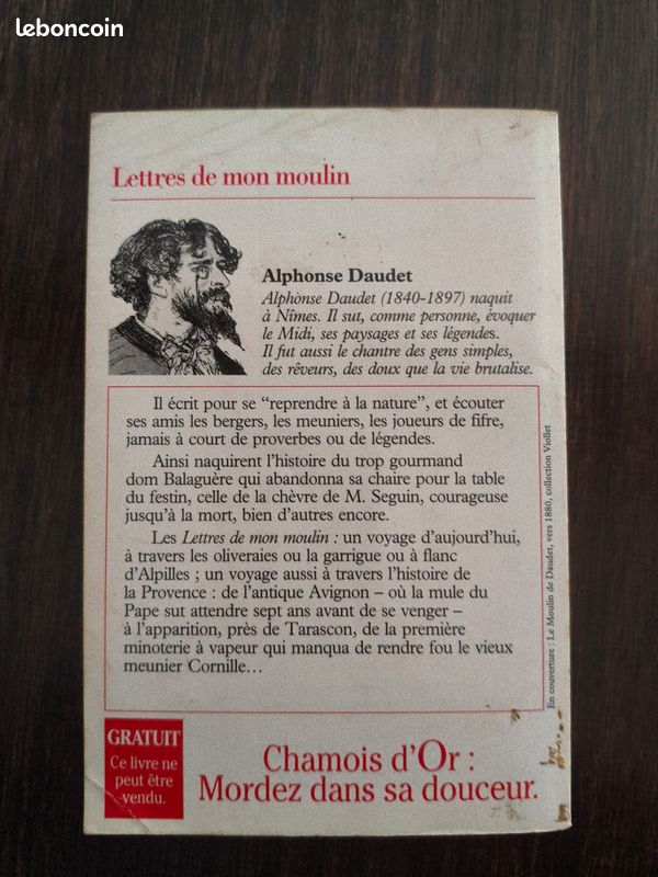 Livre Alphonse Daudet lettres de mon moulin (image 2)