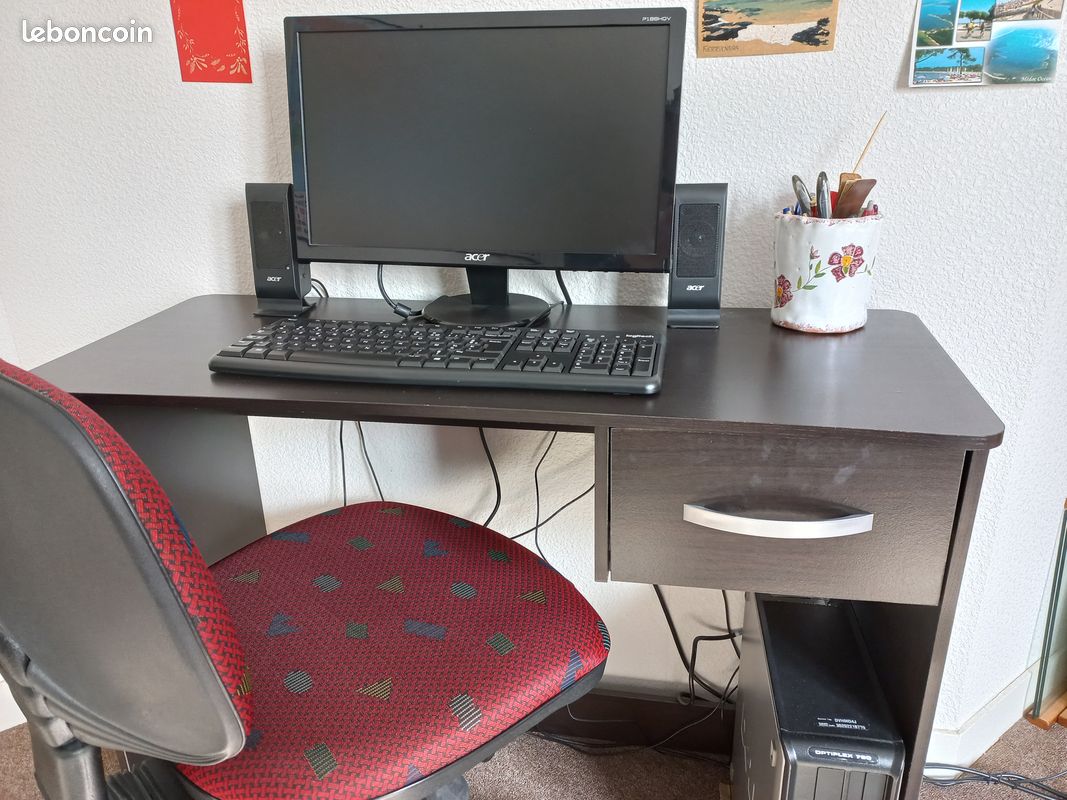 Pc de bureau - bureau - fauteuil de bureau- 195 euros (image 1)