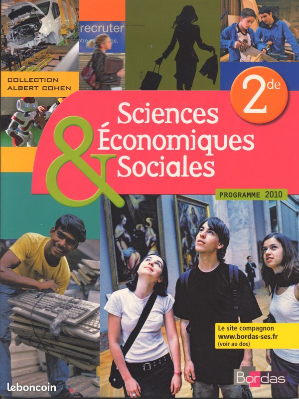 Livre scolaire SES Seconde (image 1)
