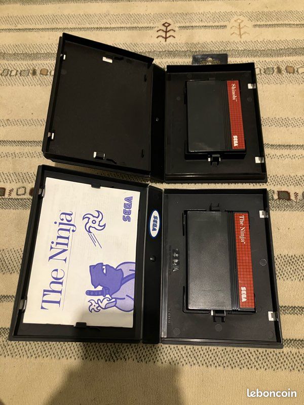 Jeu SEGA Master System - Shinobi - Sans Notice - Bon état