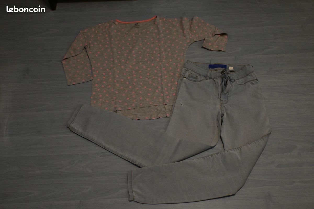 Jean et tee shirt 12 ans (image 2)