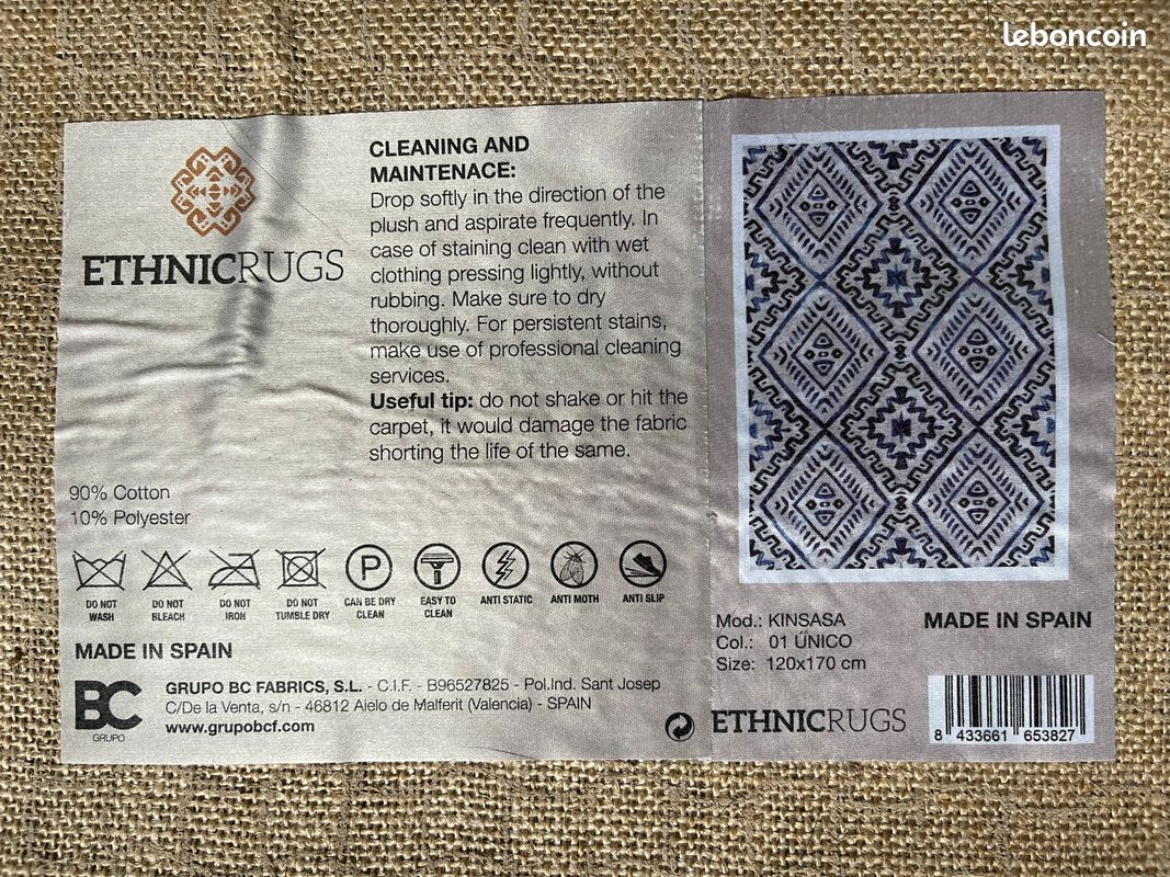 TAPIS 120 x 170 ETHNIC RUGS (image 4)