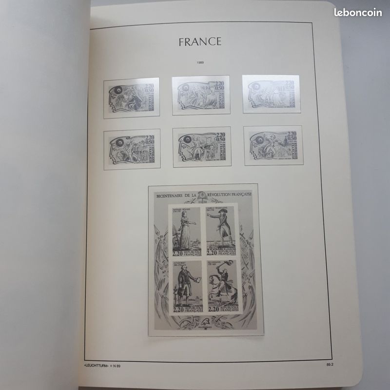 LEUCHTTURM ALBUM PREIMPRIME SF France 1849 /1959 + ETUI BLEU 309560 - Gonçalves