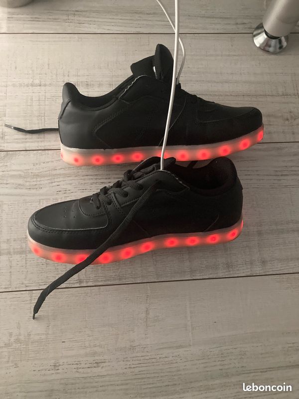 Sneakers basses noires lumineuses cash money taille 39 (image 13)